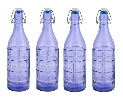 MACHAK Dropee Glass Bottle For Water 1 litre, Purple