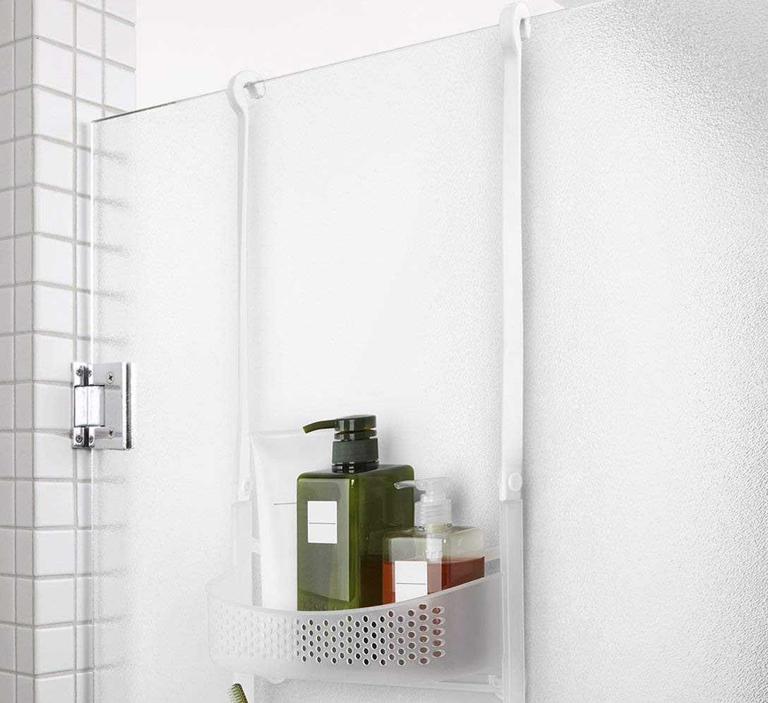 Machak Hanging Shower Caddy Organiser Hanger With Adjustable Arms For Bathroom (3 Layer, Grey)